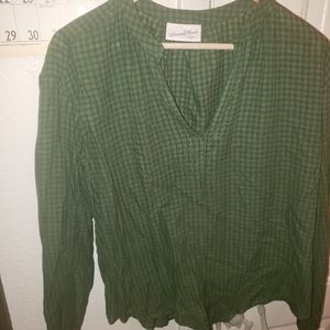 Green Gingham Universal Thread Top